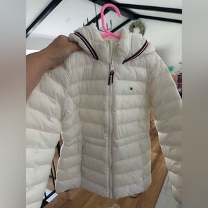 Tommy Hilfiger Kids white  Puffer Jacket used once